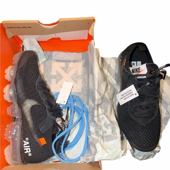 Nike air vapormax off white mens shoes size 4 NWT